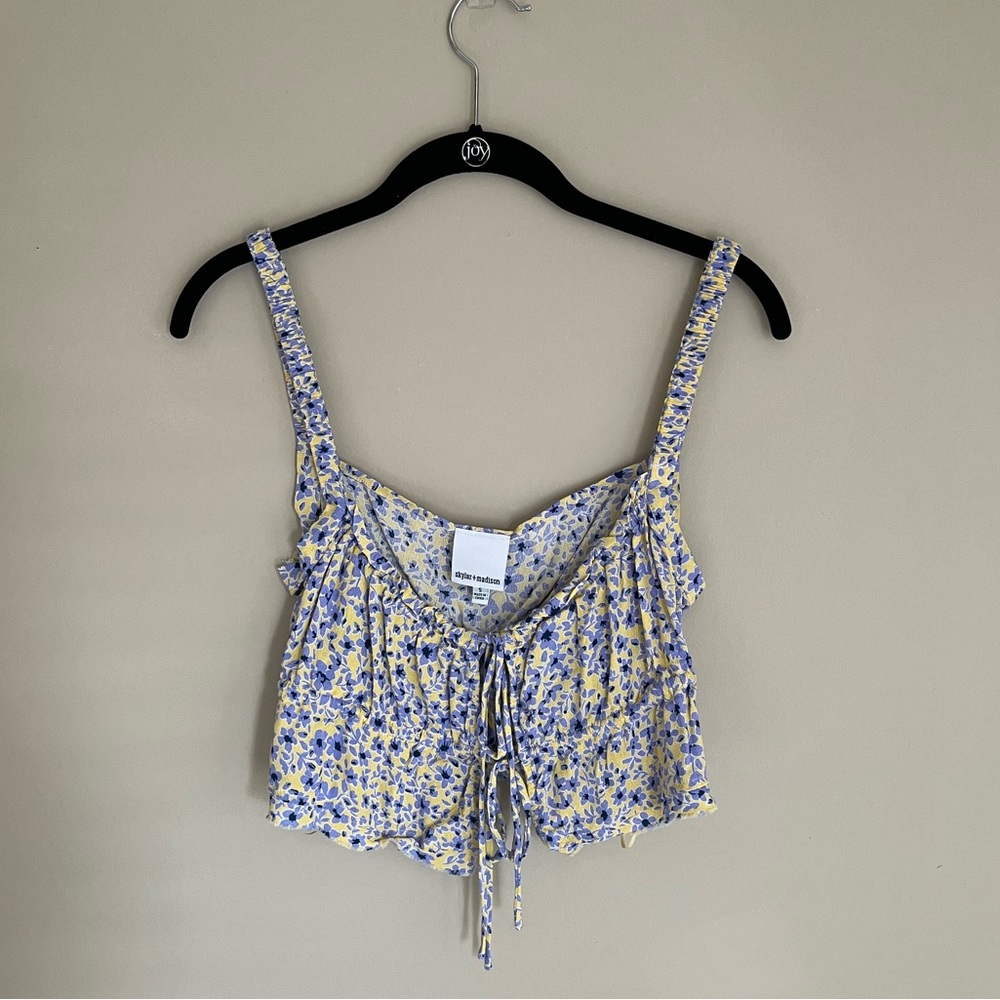 Floral Flowy Crop Top